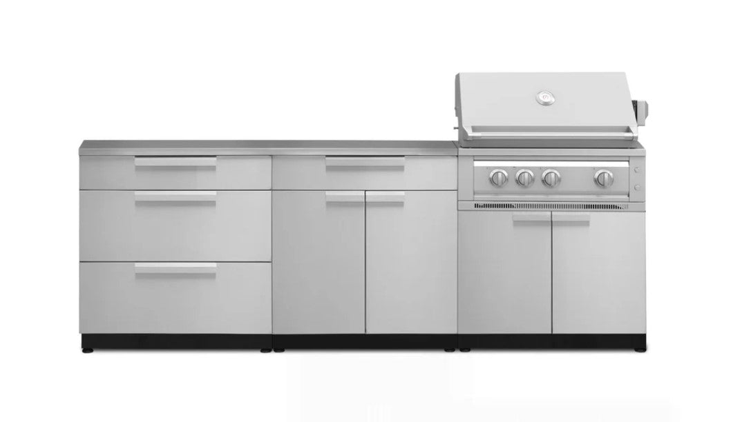 Ensemble de cuisine extérieure en acier inoxydable de 5 pièces