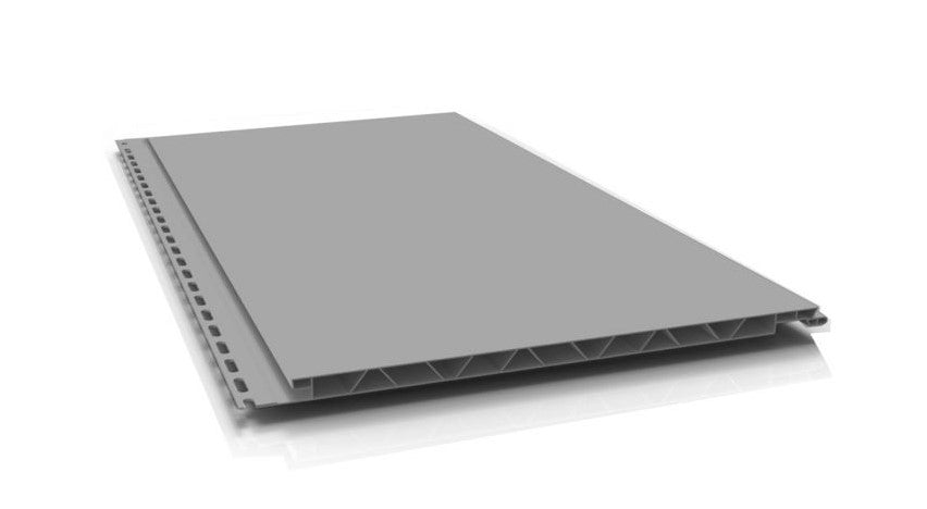 Planche de PVC pour murs et plafonds NexKor GRIS 3/8¨ x 18¨