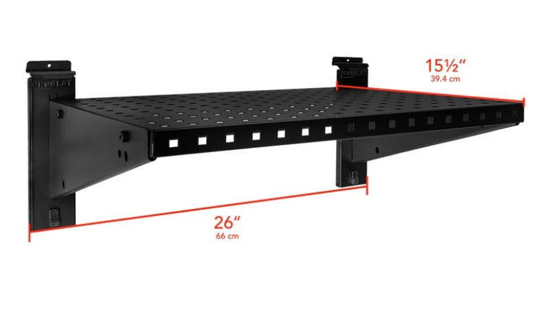 STEALTH Étagère en métal ultra-robuste de 24 po avec pôle à vêtements