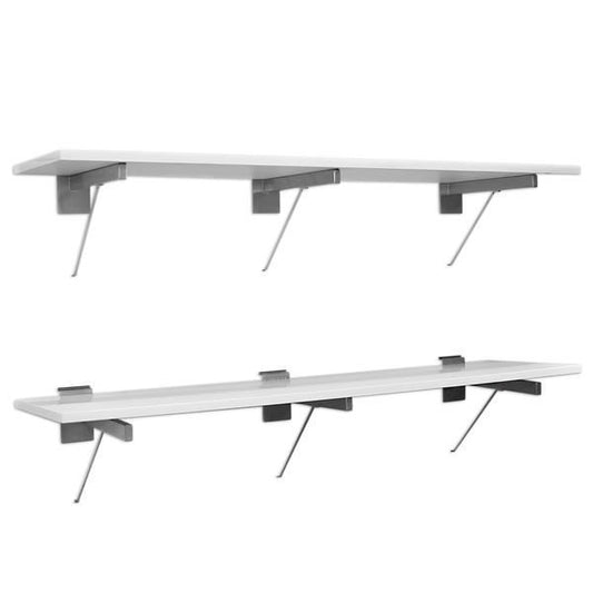 Proslat 48-inch White Shelf — Set of 2