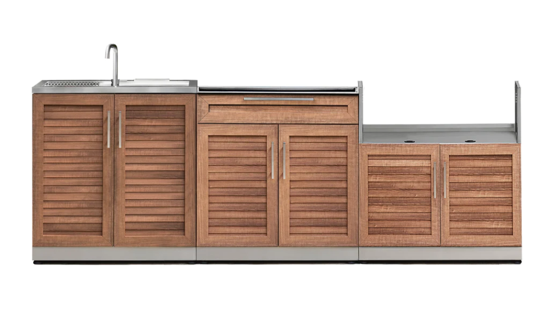 NewAge Outdoor Kitchen 3 Piece Cabinet Set