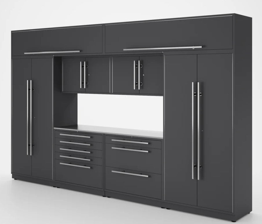 Armoires LUX — Ensemble de 13 pieds – COFFRE À OUTILS + Modules supérieurs