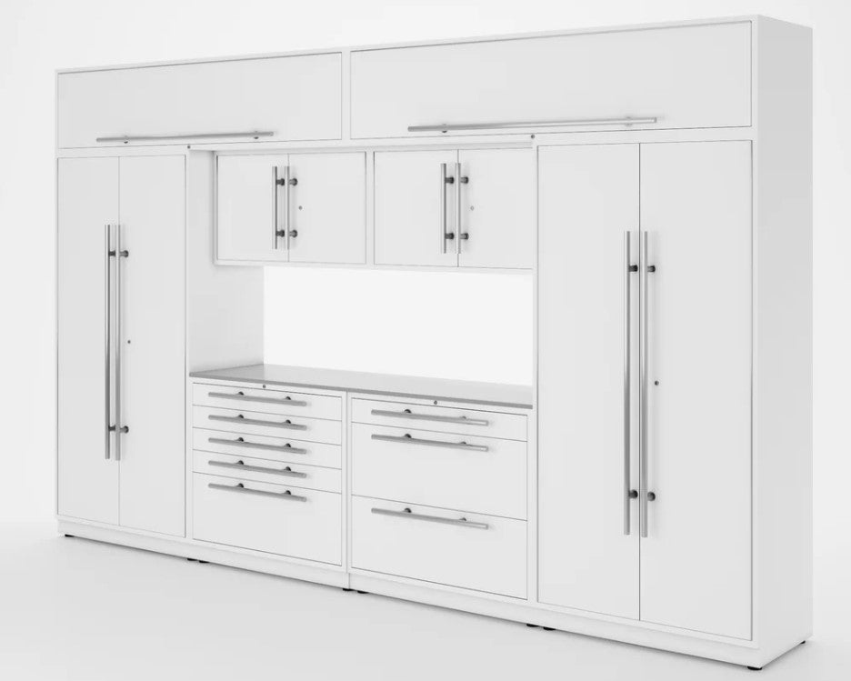 Armoires LUX — Ensemble de 13 pieds – COFFRE À OUTILS + Modules supérieurs