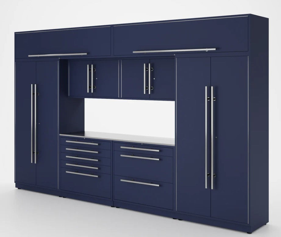 Armoires LUX — Ensemble de 13 pieds – COFFRE À OUTILS + Modules supérieurs