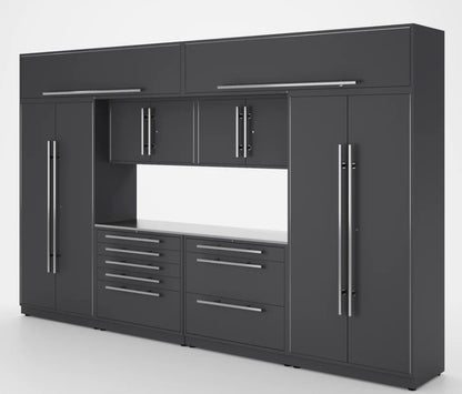 Armoires LUX — Ensemble de 13 pieds – COFFRE À OUTILS + Modules supérieurs