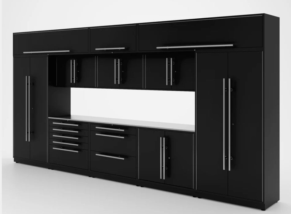 Armoires LUX — Ensemble de 13 pieds – COFFRE À OUTILS + Modules supérieurs