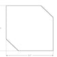 Meuble d'angle modulaire à 90 degrés de la série Classic 65006SS