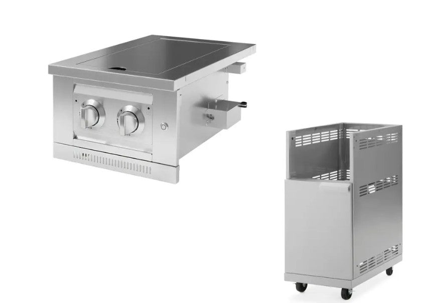 Double brûleur latéral, chariot et roulettes 66285SS