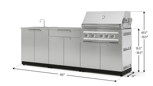 Cuisine extérieure modulaire 5 pièces # 71102AIAI36P