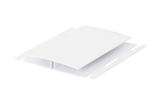 Moulure multi-H en PVC, NEXkor, blanc pur, 12'