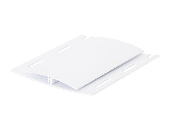 Moulure cap de H-Trim Clip, NEXkor, blanc pur, 12'