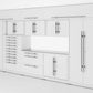 Armoires LUX – Ensemble de 16 pieds – Coffres à outils + Armoires supérieures