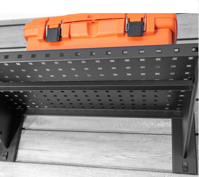 STEALTH Étagère en métal ultra-robuste de48 po avec pôle à vêtements