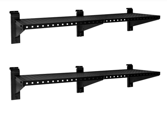 STEALTH Étagères en métal très résistantes de 48 po - Ensemble de 2