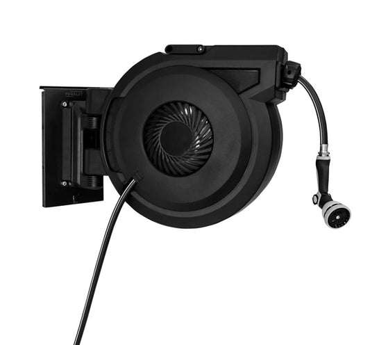 STEALTH Dévidoir mural pour tuyau d'arrosage de 80 pi (25 m)