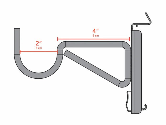 STEALTH Crochet à vélo ultra robuste – Ensemble de 2