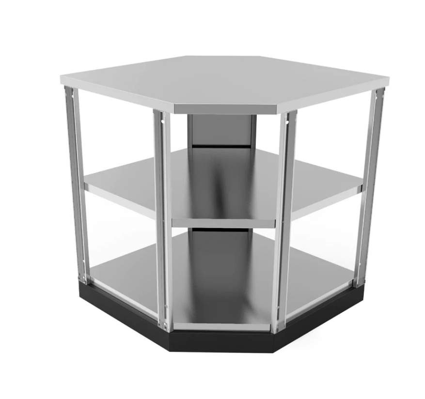 Outdoor Kitchen Stainless Steel 90-Degree Corner Cabinet